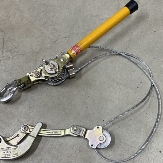 シメラーを購入しました。電柱に電線を張り込む際の不可欠な工具 