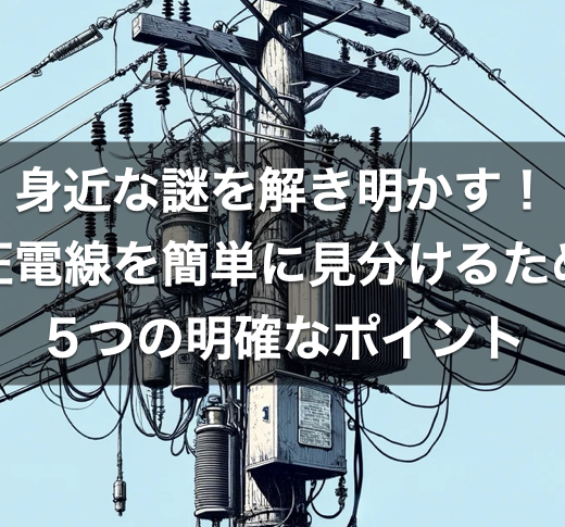 身近な謎を解き明かす！高圧電線を簡単に見分けるための5つの